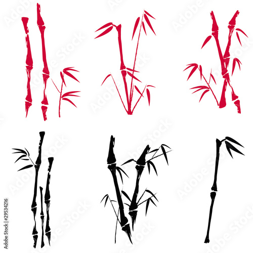 red and black bamboo