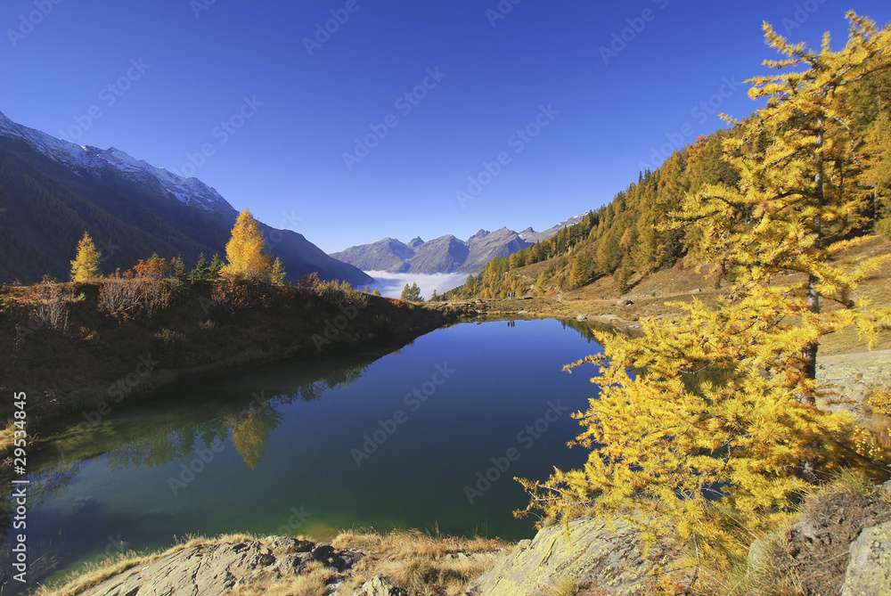 Schwarzsee, Seematte, Lötschental, Wallis, Schweiz, Europa