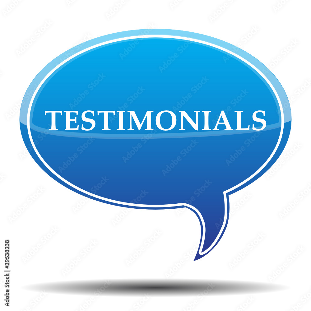 TESTIMONIALS BUBBLE SPEECH