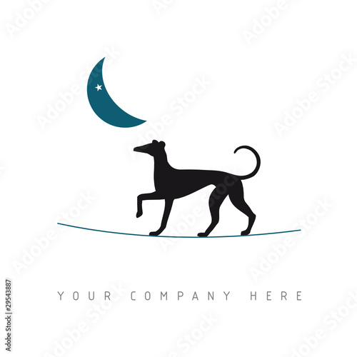 logo picto web chien marketing pub commerce design icône