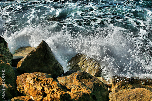 Sea and rock photo