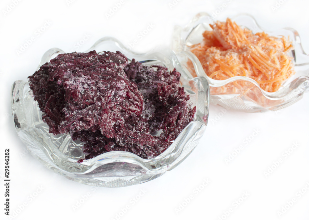 Obraz premium The frozen beet