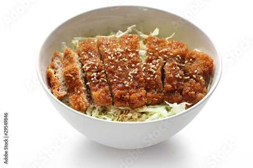 katsudon ( pork cutlet bowl ), japanese food photo