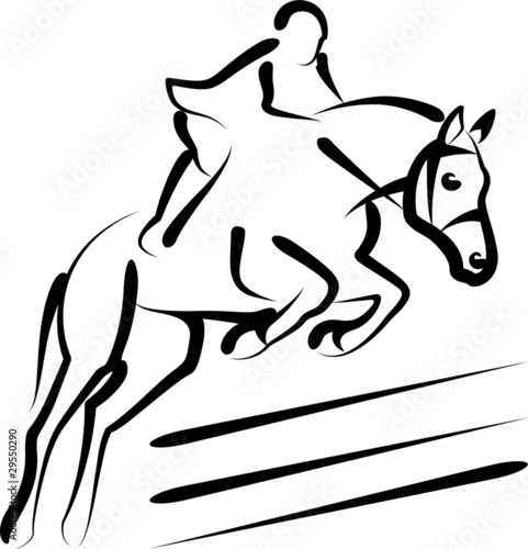 Tablou canvas equestrian sport