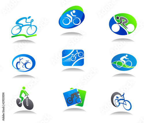 Bicycle sport icons