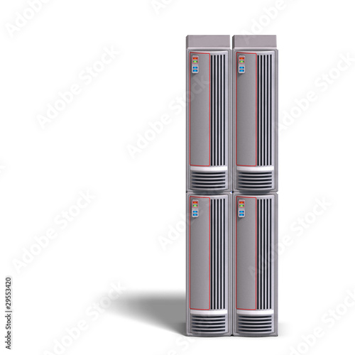 a historic science fiction computer or mainframe. 3D rendering
