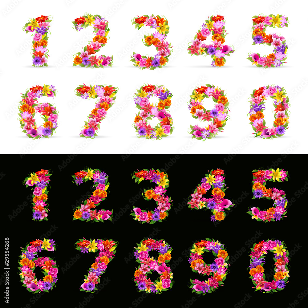 flower font