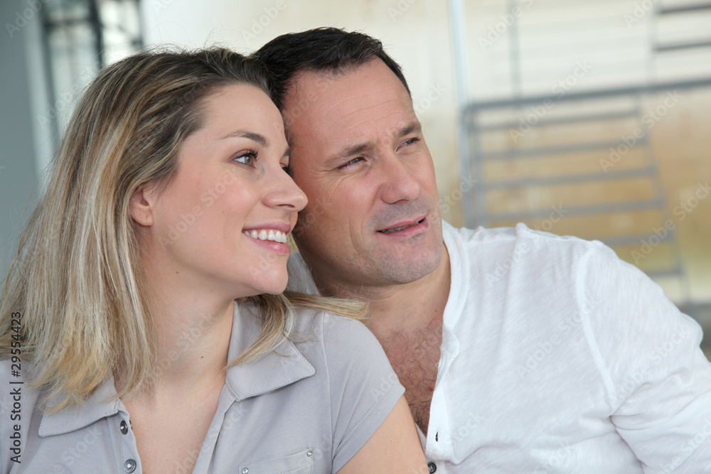 Portrait of in loved couple Portrait of in loved couple