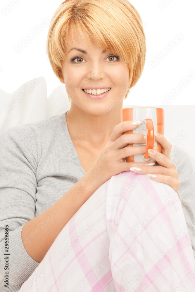 woman with cup woman with cup