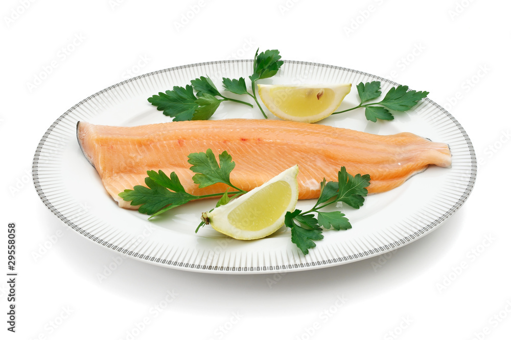 salmon trout fillet - filetto di trota salmonata salmon trout fillet - filetto di trota salmonata