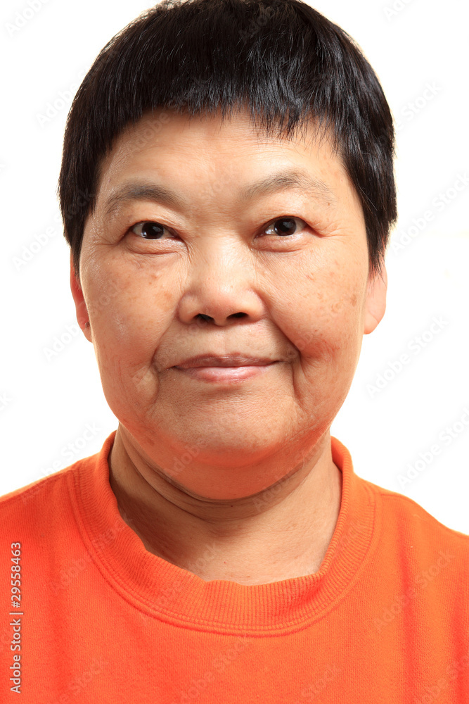 Portrait of a Happy 60s Senior Asian Woman Portrait of a Happy 60s Senior Asian Woman