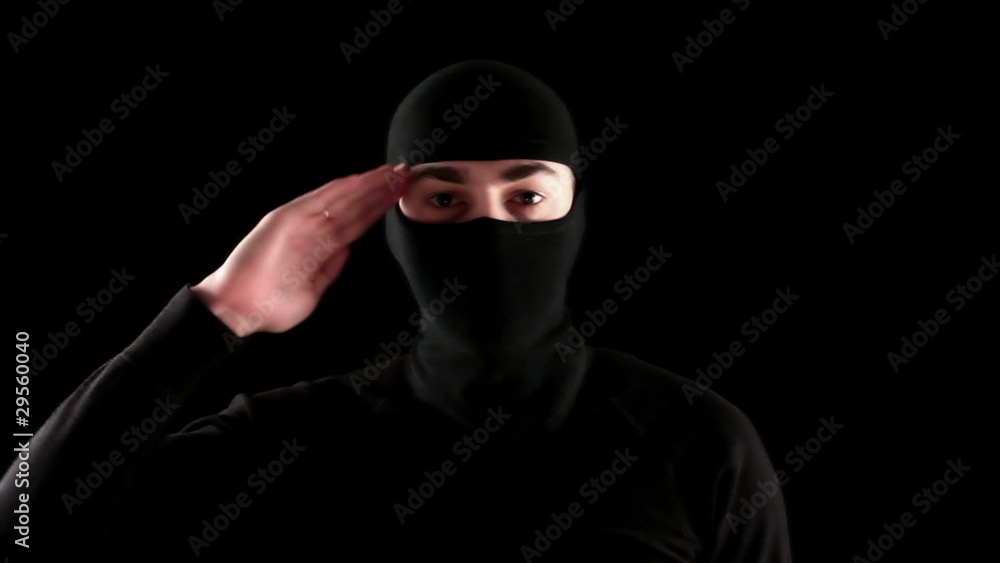 ready to fight ninja on black background ready to fight ninja on black background