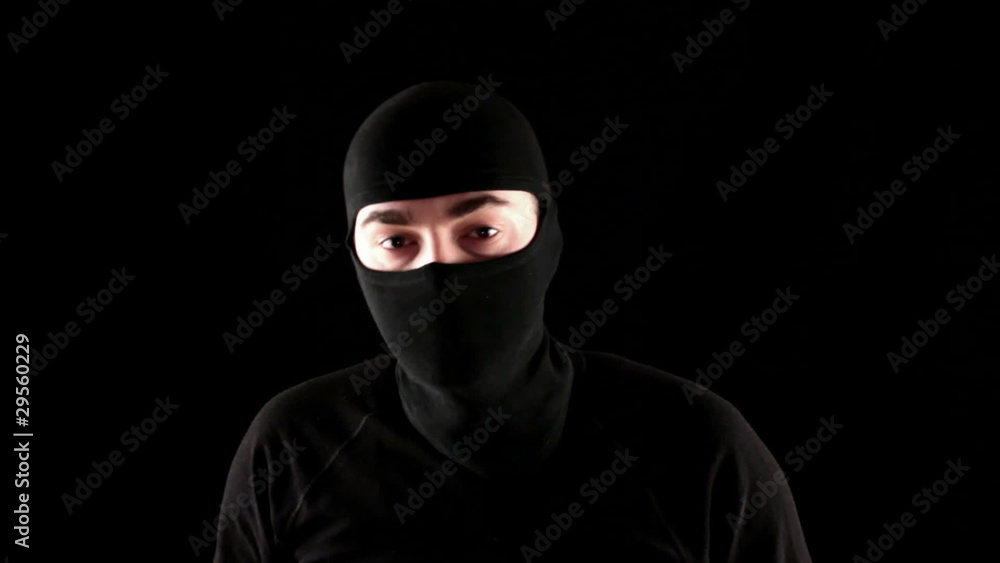 ninja cramps fool on black background ninja cramps fool on black background