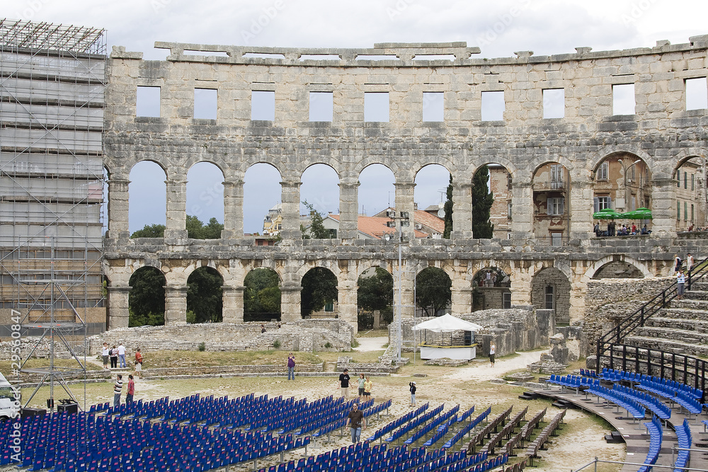 Amphitheater in Pula, Croatia