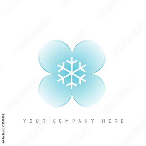 logo picto web surgelé marketing pub commerce design icône