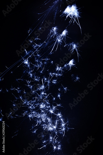 mini blue sparkling firework