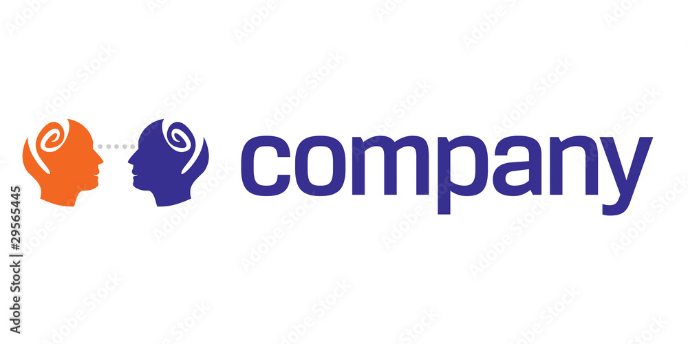 Human head logo for charity organization Human head logo for charity organization