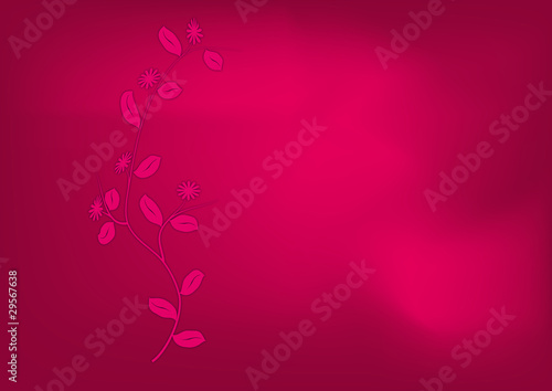 rote Blumenranke