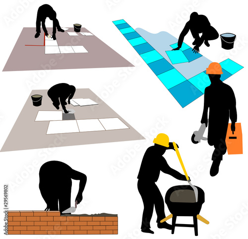 bricolage, maçonnerie et carrelage