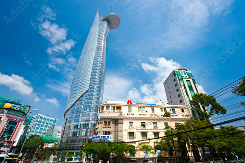 HO CHI MINH CITY - DECEMBER 18: Thre Bitexco Financial Tower is