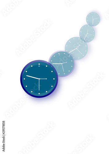Orologio blu
