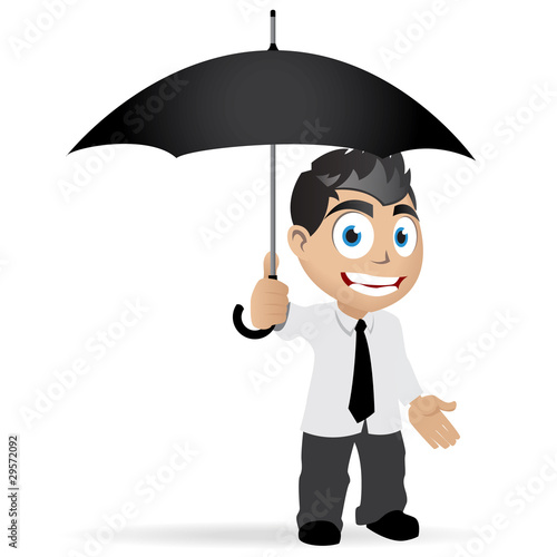 Homme parapluie