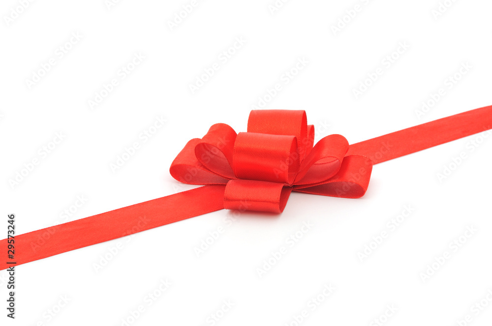 red gift bow red gift bow