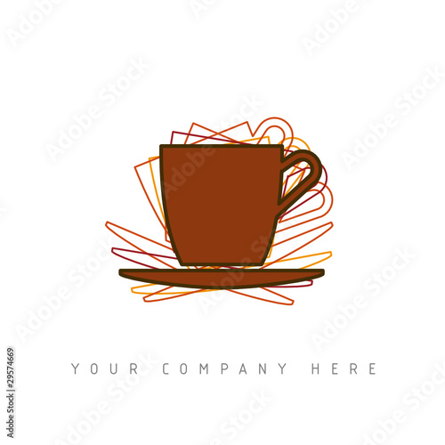 logo picto web café tasse marketing pub commerce design icône