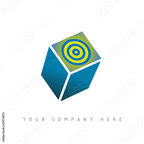 logo picto web cible marketing pub commerce design icône