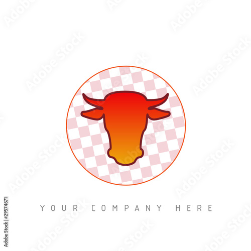 logo picto web bœuf boucherie marketing commerce icône