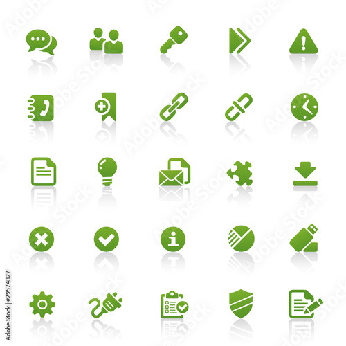 Green Web Icons