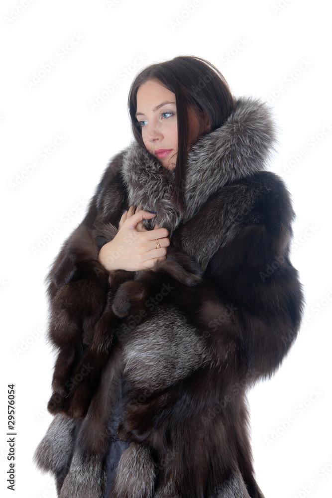 girl in a fur coat girl in a fur coat