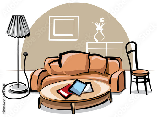 interior with sofa