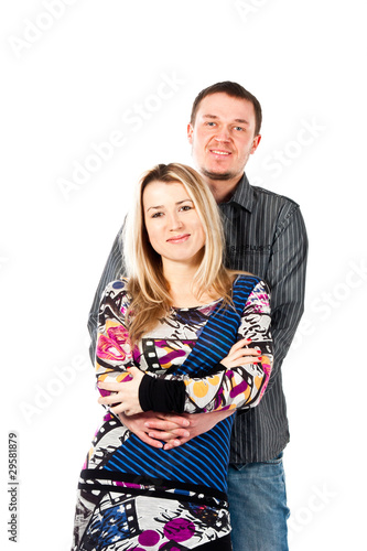 Wallpaper Mural Portrait of a beautiful young happy smiling couple Torontodigital.ca