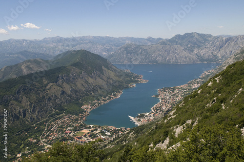 Sea and mountains in Montenegro