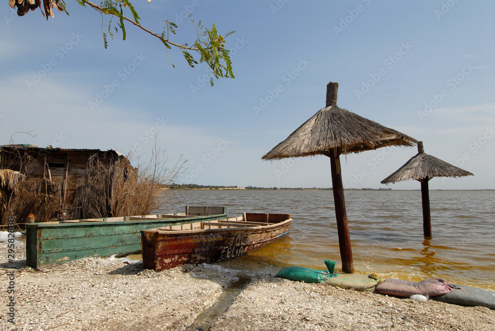 Fototapeta premium Lago Rosa Senegal