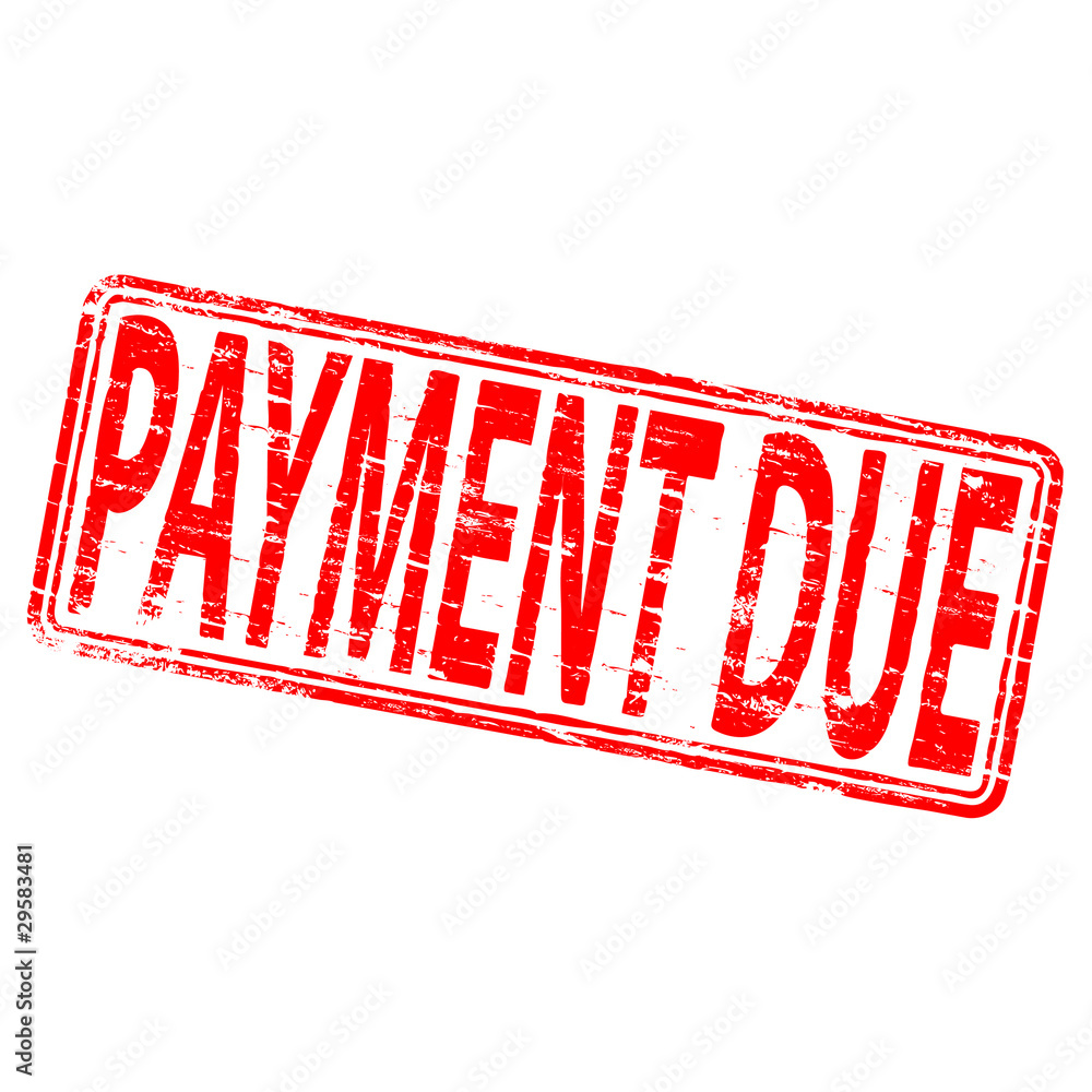 payment due clipart