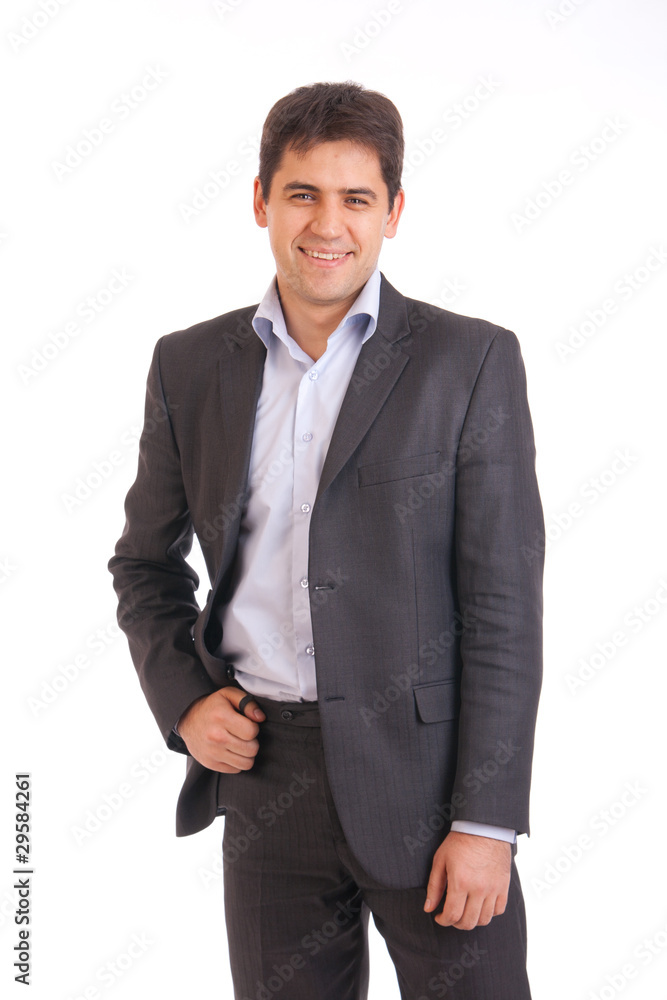 A portrait of a thoughtful businessman A portrait of a thoughtful businessman
