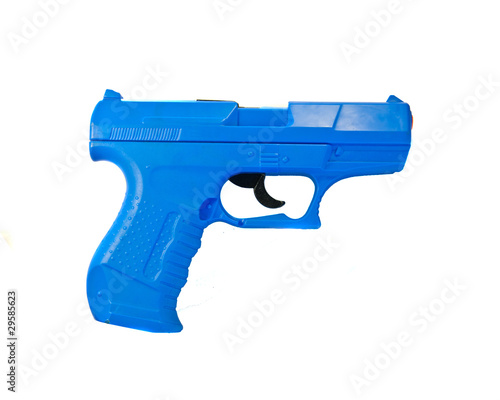 Blue toy gun