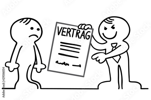 figur besteht auf vertrag