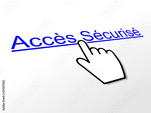Lien Hypertexte "ACCES SECURISE" (accès internet web connexion)