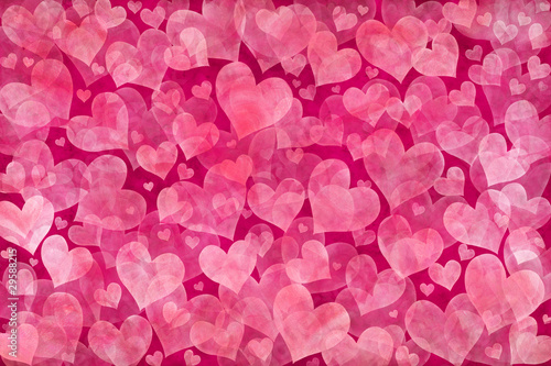Valentine's Day background with pink hearts