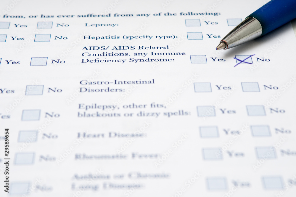 Medical form Medical form