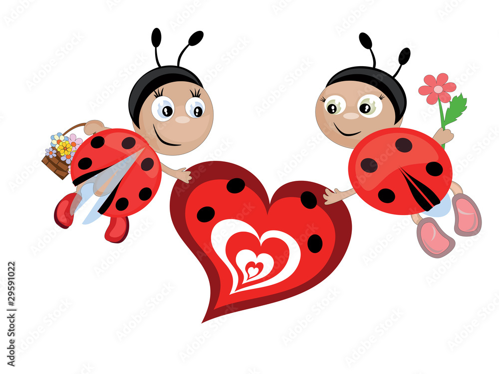 Ladybugs with heart Ladybugs with heart