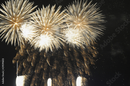 Feuerwerk am Rhein photo