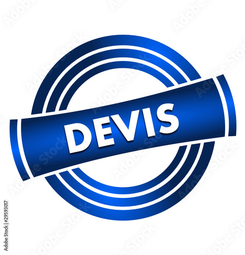 devis sur vignette bleue