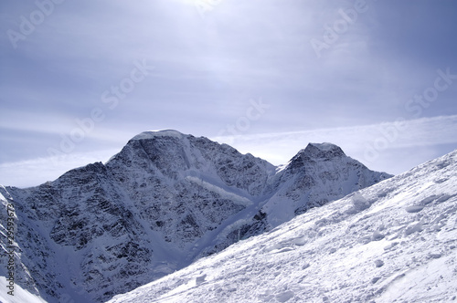 Ski slope of mount Cheget