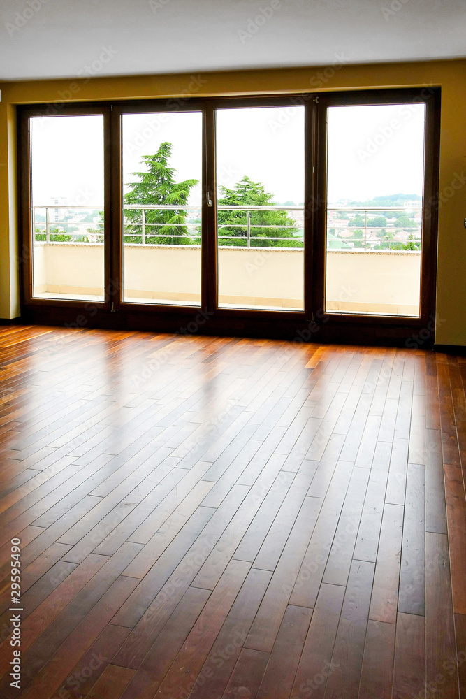 Obraz premium Glass wall angle