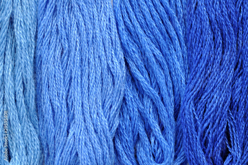Blue Embroidery Thread