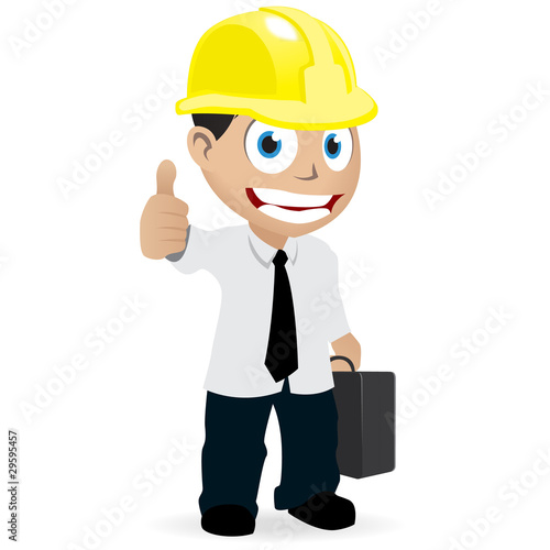 Homme chantier avec casque